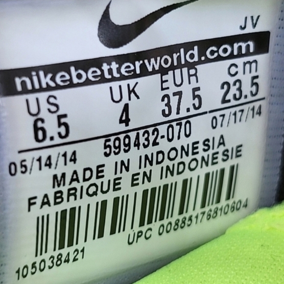 Nike Roshe Run Women's Gray Running Shoes Size 6.5 - Picture 7 of 7